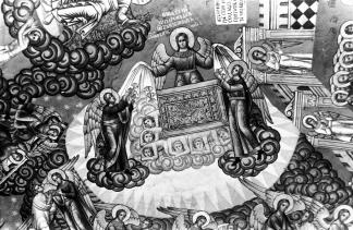 Фрагмент росписи южного крыльца